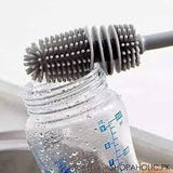 Silicone bottle cleaning brush